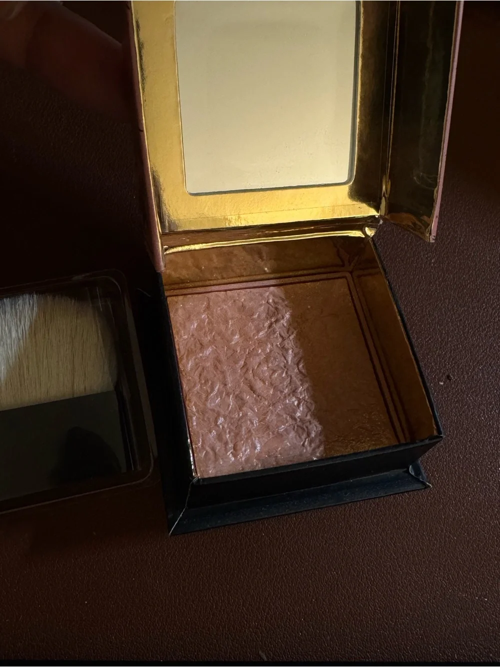 Benefit Cosmetics Gold Rush Blush Full Size 0.17oz/5.0g New With Brush